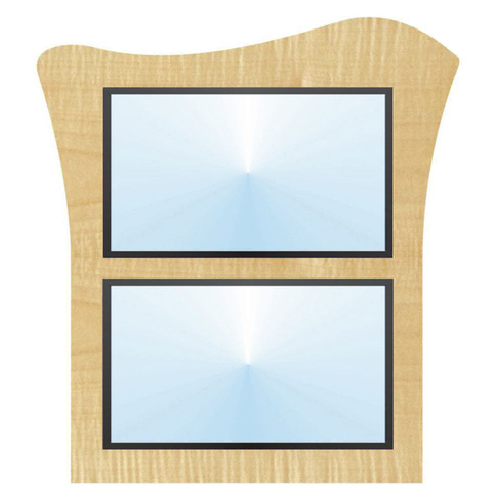 Hubert 38903 - Menu Board, 2-pocket, Wall-mount