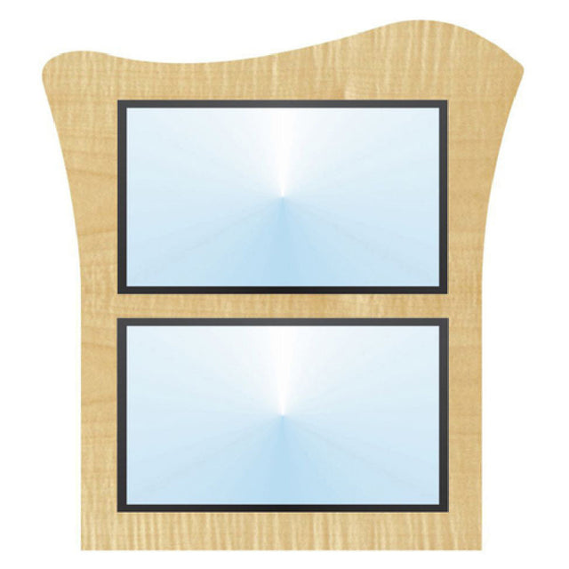 Hubert 38903 - Menu Board, 2-pocket, Wall-mount
