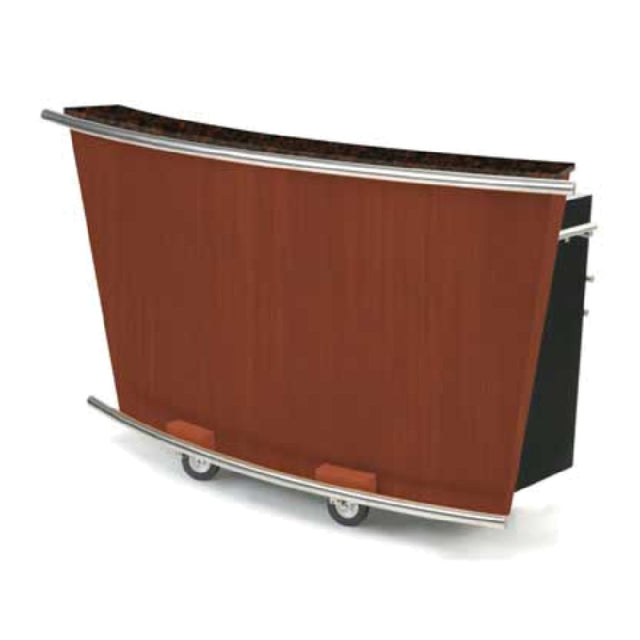 Forbes Industries 4874-6 Mobile Bar 6 Ft. Bar Length Avonite Countertop