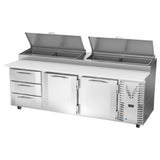 Victory VPPD93HC-3 Pizza Prep Table Powered By V-Core™ Three-section