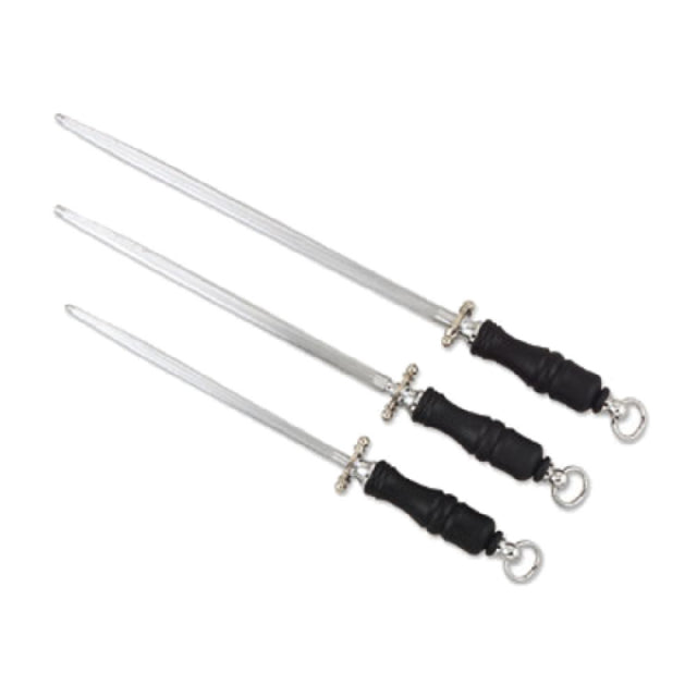 Alegacy Foodservice Products PC12010 Butcher Steel 10" Blade Magnetized Fine Cut