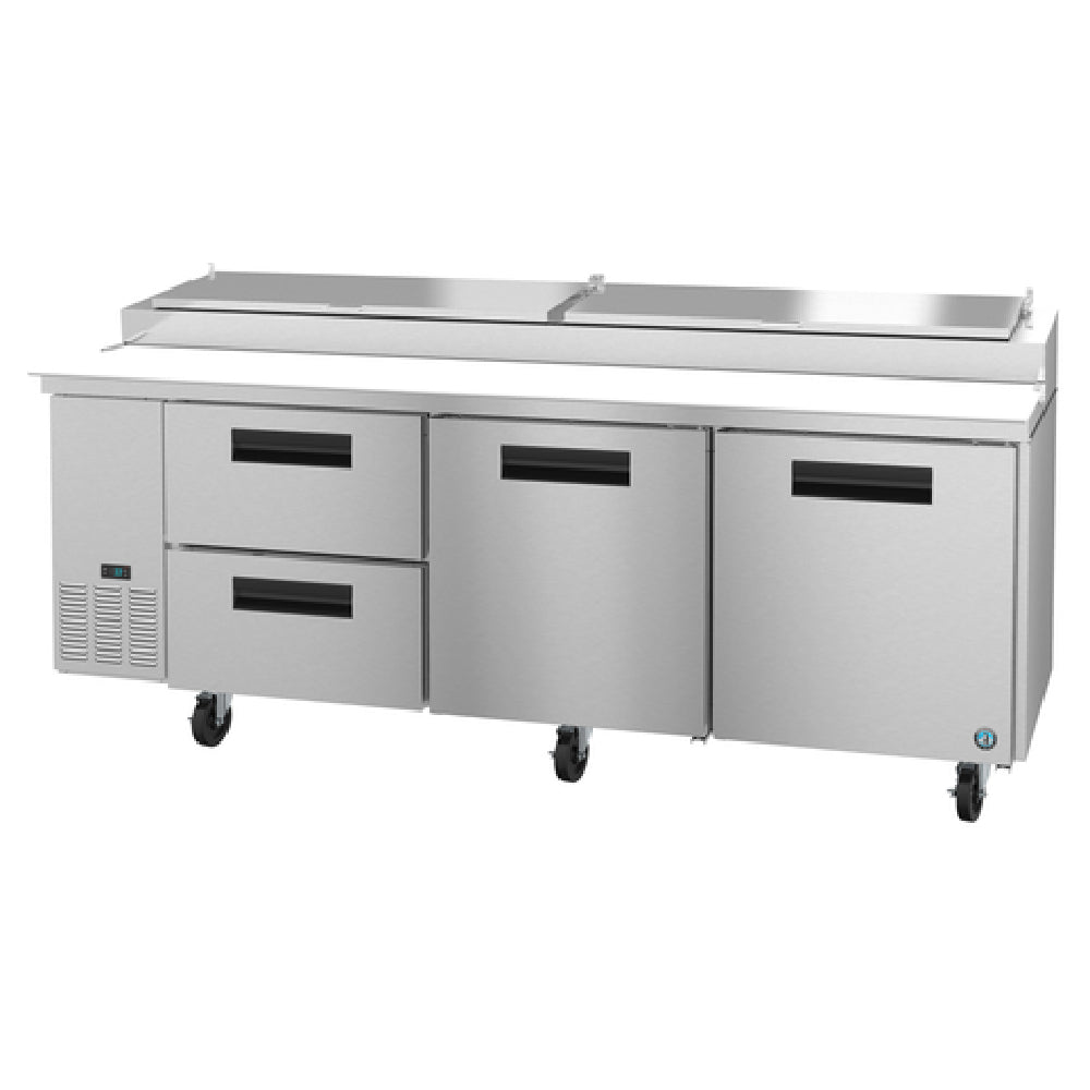 Hoshizaki PR93A-D2 Steelheart Series Pizza Prep Table Three-section 30 Cu. Ft.