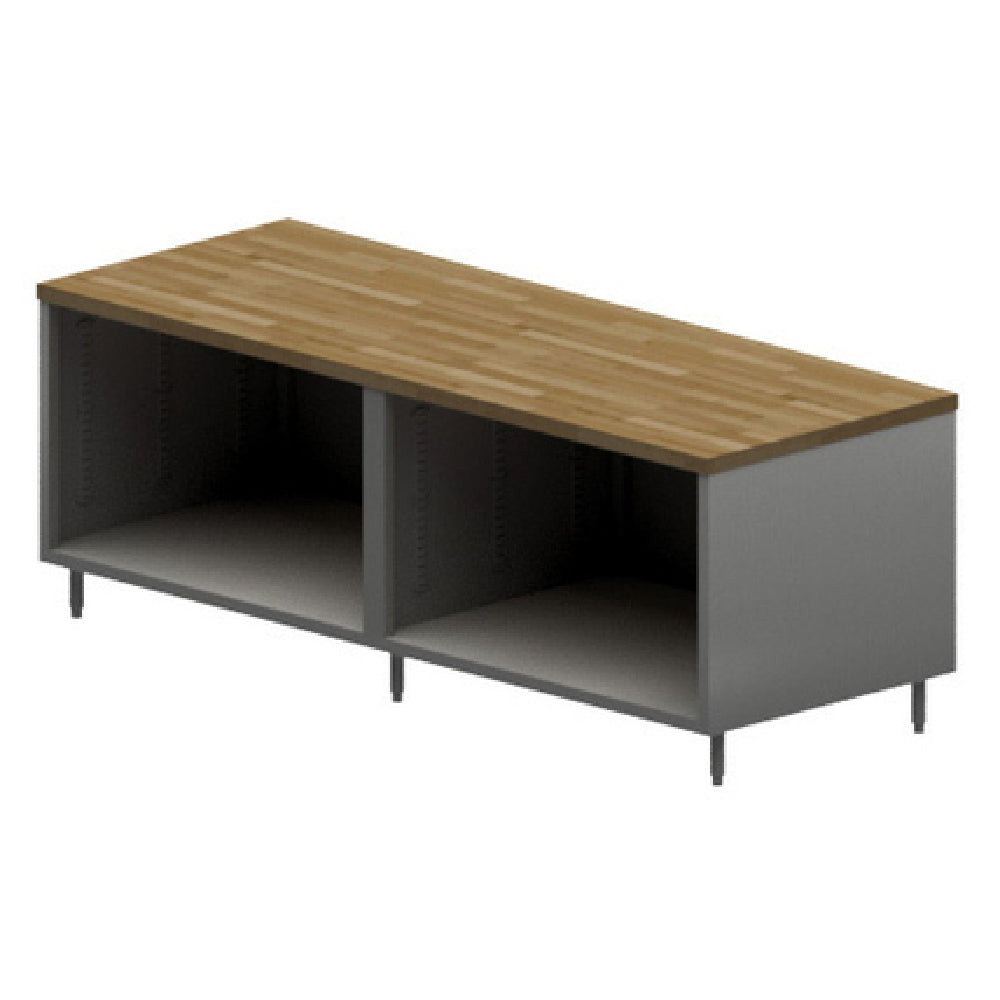 BK Resources CMT-3696 Chef Table Cabinet Base With Open Front 96"W X 36"D X 34-3/4"H Overall Size