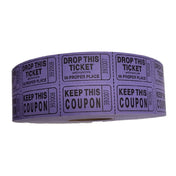 Royal TIC RAF PURPLE - Ticket-Double Raffle Purple, (2,000) Tickets Per Roll (20 Roll Per Case)