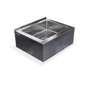 Steel Works Stainless SWFMS-212510 Floor Mop Sink 21" X 25" X 10"H With 20" X 16" X 6" Fabricated Bowl 16ga/304 Stainless Steel
