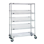 Quantum M1848SL6C Mobile Cart 48"W X 18"D X 63"H Includes: (2) Flat Wire Shelves