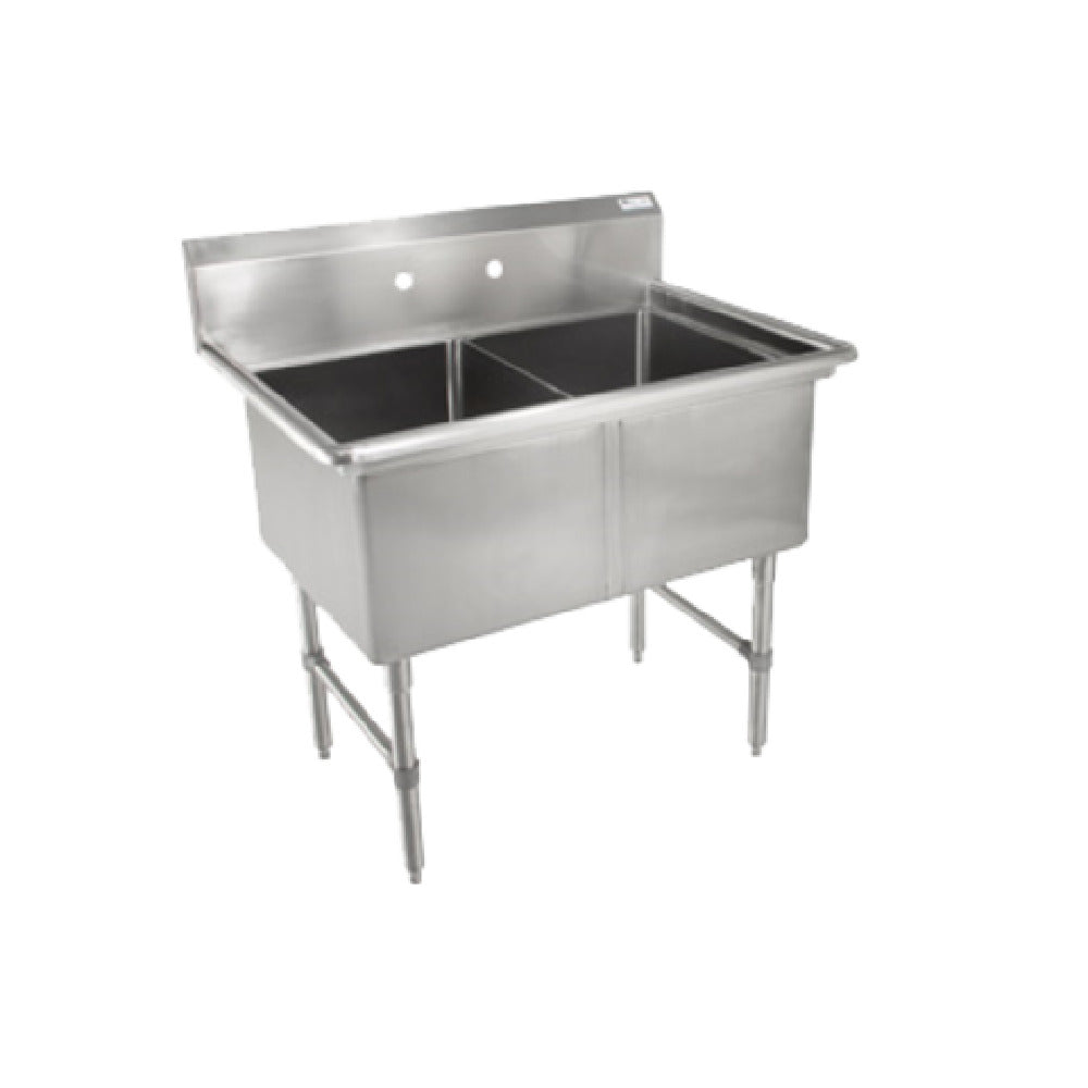 John Boos 2B184 "B" Series Sink 2-compartment 41"W X 23-1/2"D X 44"H Overall Size