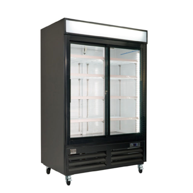Kelvinator KCHSGM48R (738319) 2-sliding Glass Door Refrigerator 54" Long