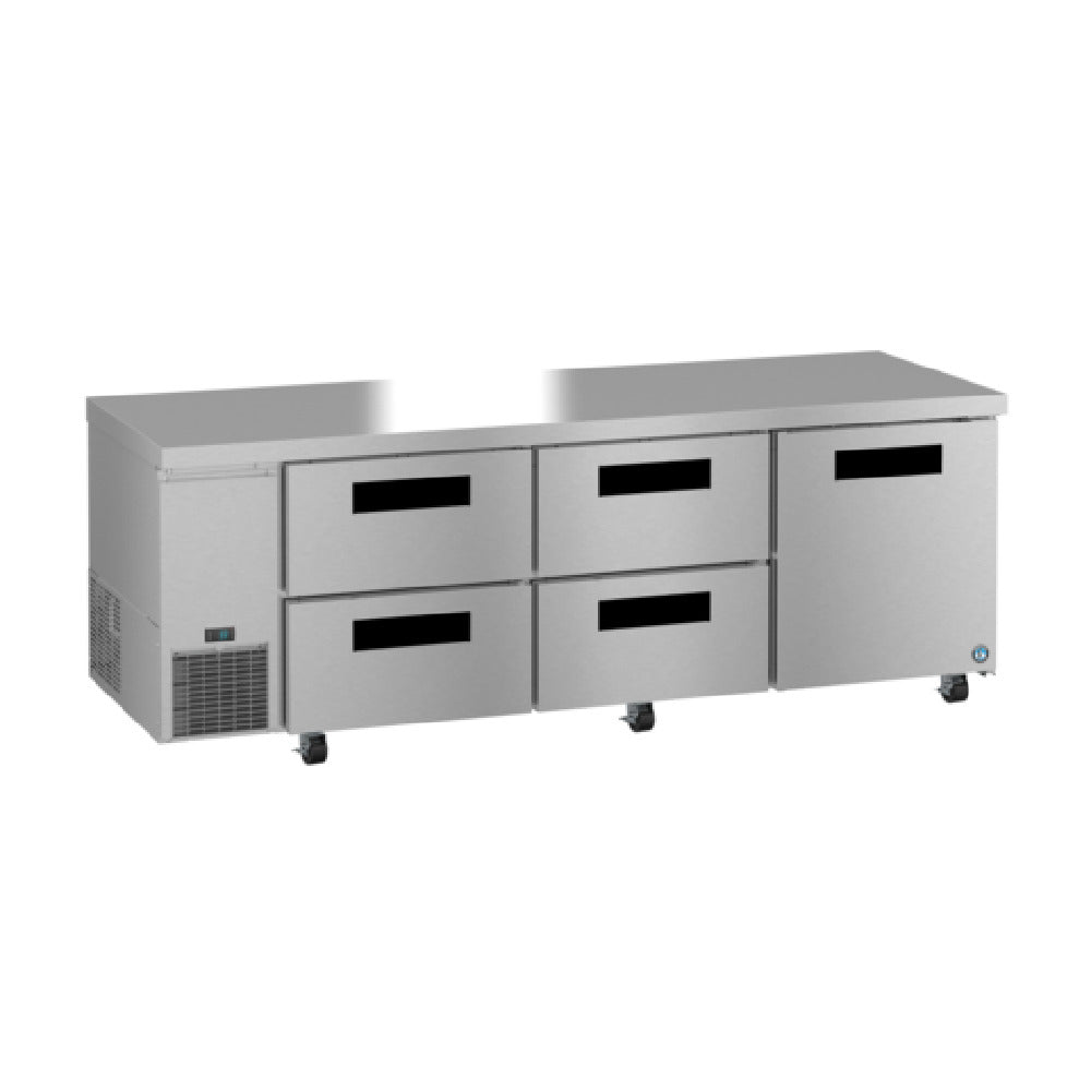 Hoshizaki ULR93B-D4 - Steelheart Series Undercounter Refrigerator, Reach-in, Three-section