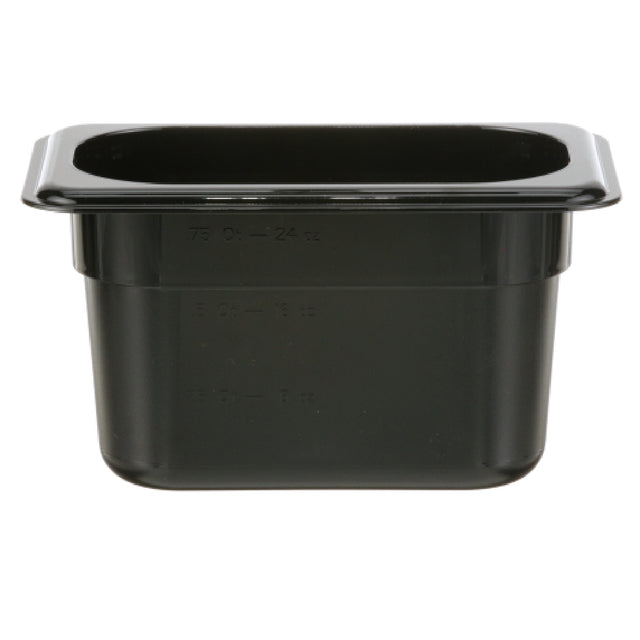 Cambro 94CW110 1/9 Size Bk Food Pan Camwear 4in Deep