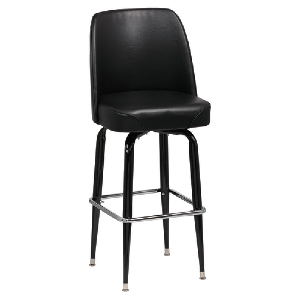 Royal ROY 7714 B - Bucket Bar Stool, High Back, Foam Padded Waterfall Seat