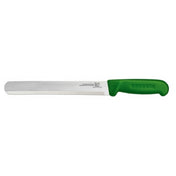 Omcan 12547 (12547) Slicing Knife 12" Straight Blade Polypropylene Green Handle
