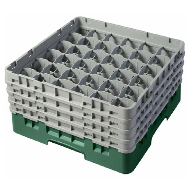 Cambro 36S800119 Camrack® Glass Rack With (4) Soft Gray Extenders Full Size