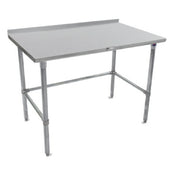John Boos ST4R1.5-3060SBK Work Table 60"W X 30"D 14/300 Stainless Steel Top With 1-1/2"H Rear Up-turn