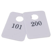 Stanton Trading 5PCR-101-200 Coat Room Checks Plastic With Hanger Hold And "Not Responsible" Disclaimer (set Is Numbered 101-200 & Includes 1 Of Each Number)