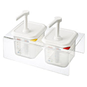 CFS Brands 01361 Araven Sauce Dispenser Set (2) 1/6 GN 2.1 Qt. Containers 15" X 8-7/8" X 7-5/8"