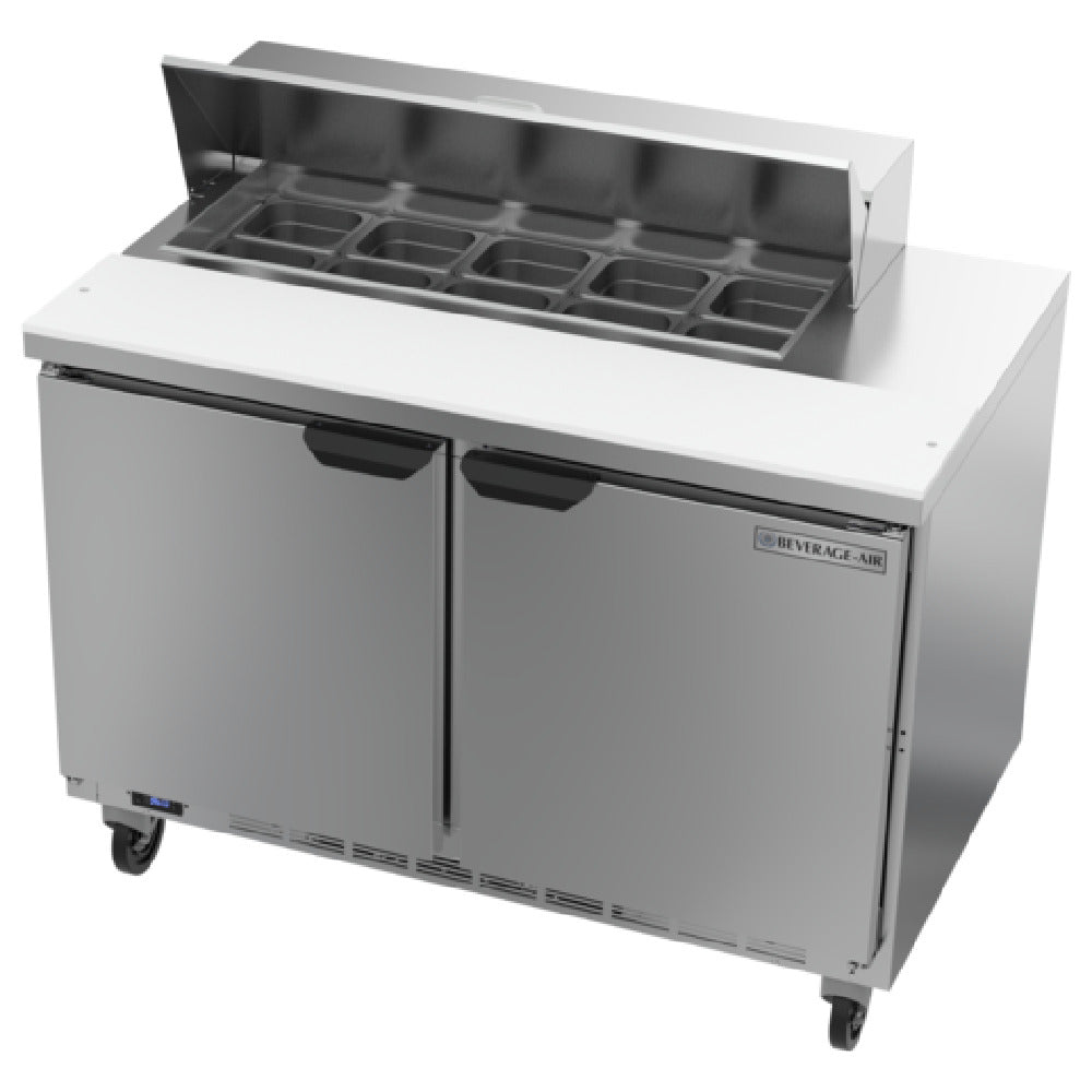 Beverage Air SPE48HC-10 Sandwich Top Refrigerated Counter Two-section 48"W