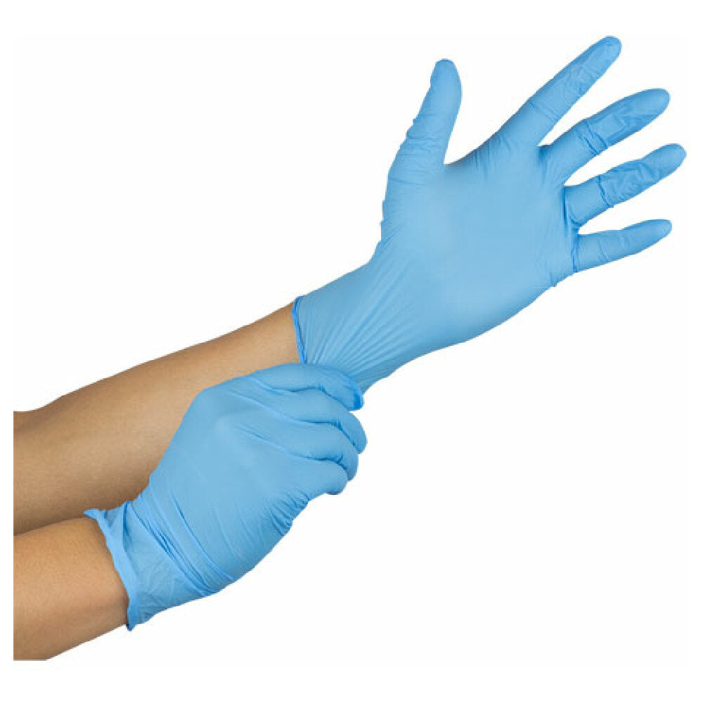 AllPoints 99893 Blue Nitrile Gloves Lg 100/bx