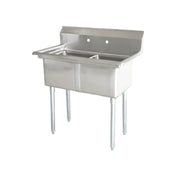 Omcan 22119 (22119) Pot Sink (2) 24" Front To Back X 24" Wide X 14" Deep Bowls