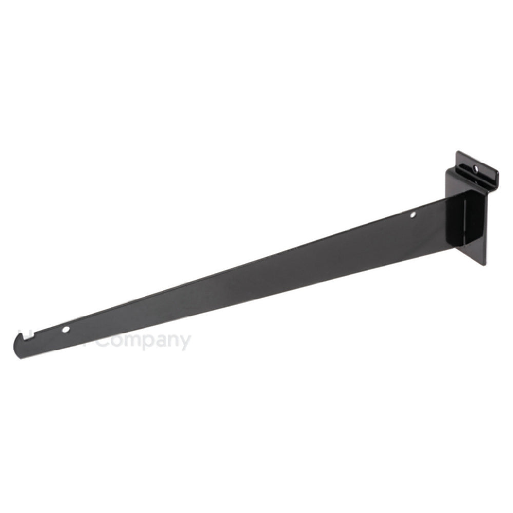 Hubert 23758 - Slatwall Shelf Bracket, 14", Black