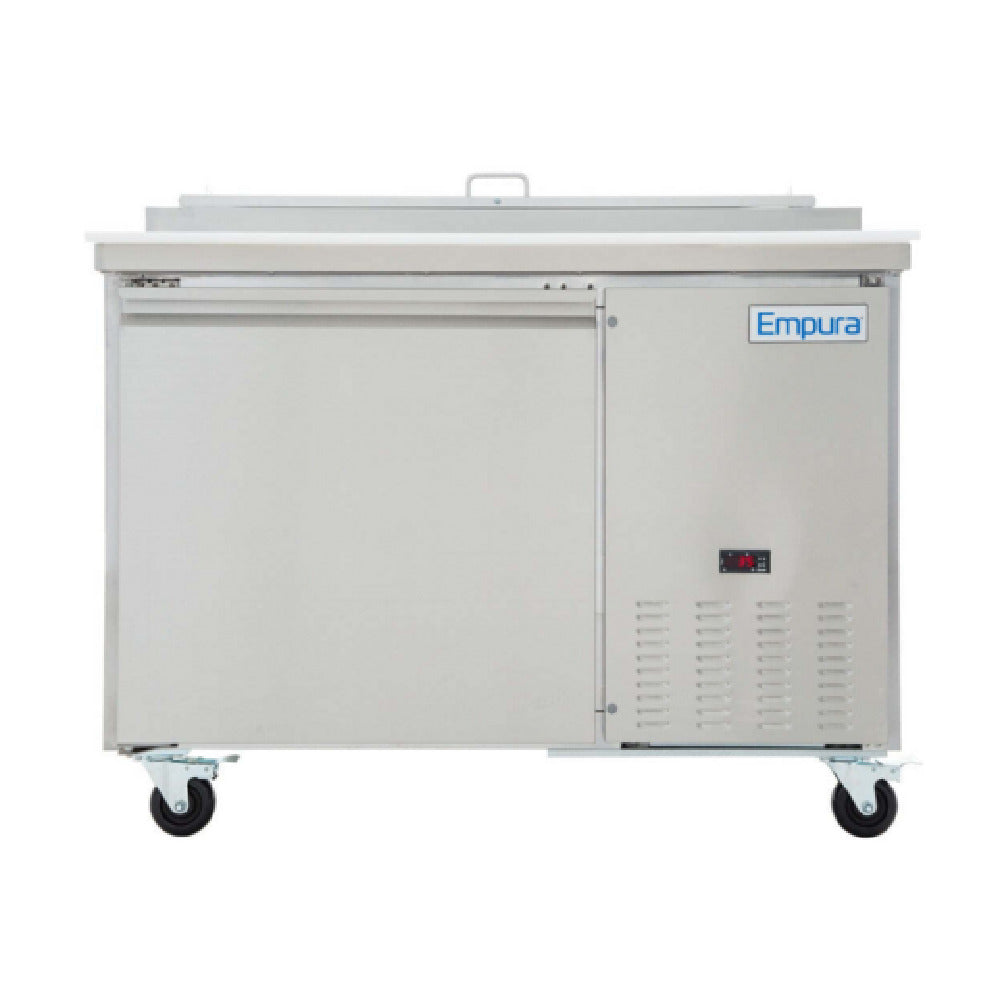 Empura E-KPP44 - Pizza Prep Table, 47.4"W X 32.3"D X 41.3"H, 10 Cu. Ft. Capacity