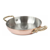 JB Prince R267 20 Mauviel Copper Dish 8.13"W X 10.55"D X 2.01"H Round