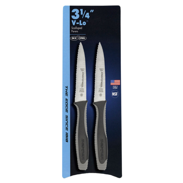 Dexter Russell V105SC-2PCP V-Lo® (29493) Paring Knife 3-1/2" Scalloped Edge