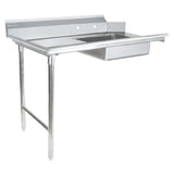 Empura ESDT48L - Soiled Dishtable, 48"W X 30"D X 41.5"H, Straight Design