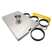Prince Castle 122-043Y In-Line Egg Ring (6) 3-3/4" Diameter Removable Rings Attached To Wire Handle