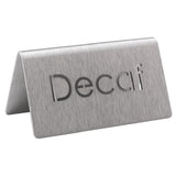 Service Ideas 1C-BF-DECAF-MOD Beverage ID Tent "Decaf" 1-1/2"H X 3"W