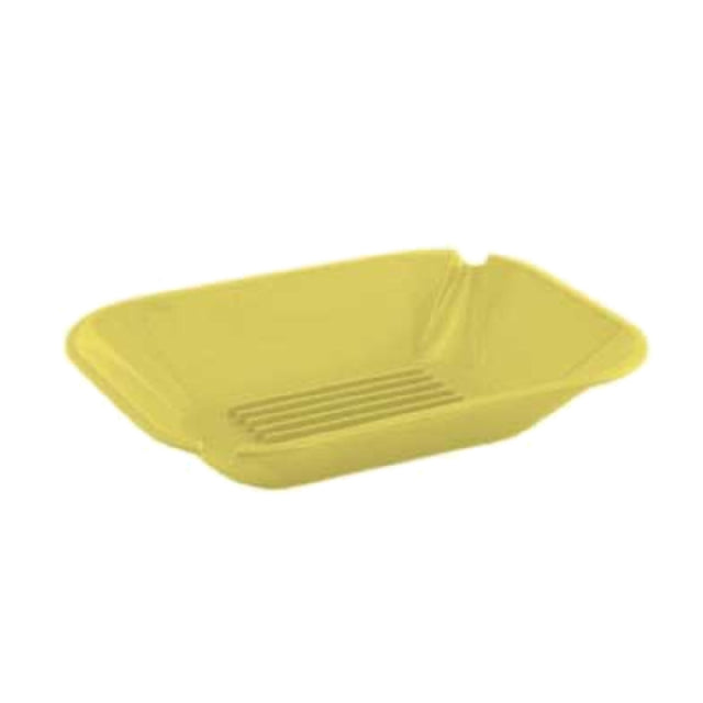 Alegacy Foodservice Products 498FY All Purpose Prep Tray 9-1/2" X 7-3/16" X 1-5/8" Raised Grooves