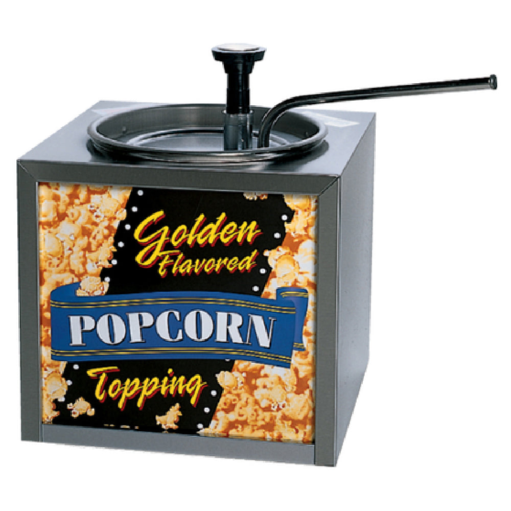 Gold Medal 2195 - Buttery Topping Dispenser, No Lighted Sign, Classic Push-top Pump