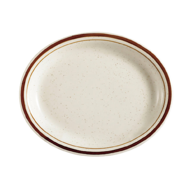 CAC China AZ-12 Arizona Platter 9-1/2"L X 7-1/4"W X 3/4"H Oval