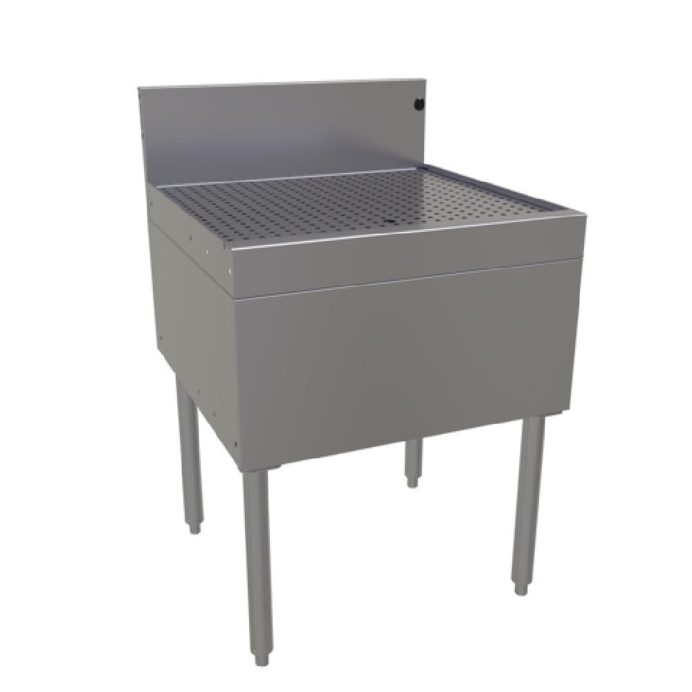 Glastender DBB-24 Underbar Drainboard Free Standing 24"W X 24"D