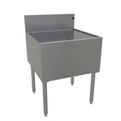Glastender DBB-24 Underbar Drainboard Free Standing 24"W X 24"D