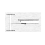 Continental Refrigerator 55-1508AB Pan Slide Assembly Half Section Chrome Plated Wire For 18 X 26 Pans On 2" Centers