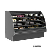 Structural Concepts GHSS456R (CURVED) - Fusion® Refrigerated Self-Service Case With Curved Profile