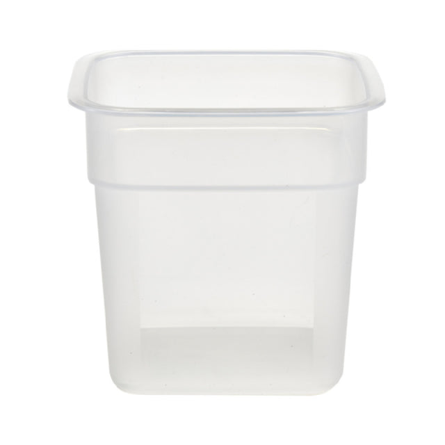 Cambro 1SFSPROPP190 CamSquare® FreshPro Food Container 1 Qt. 4-22/25"L X 4-22/25"W X 4-3/5"H