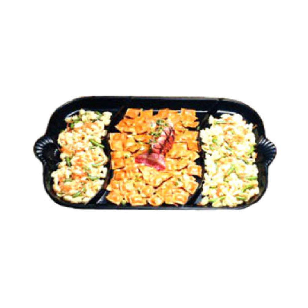 Bon Chef 2069DTANGREVISION Divided Platter 22" X 32" With Shell Handles