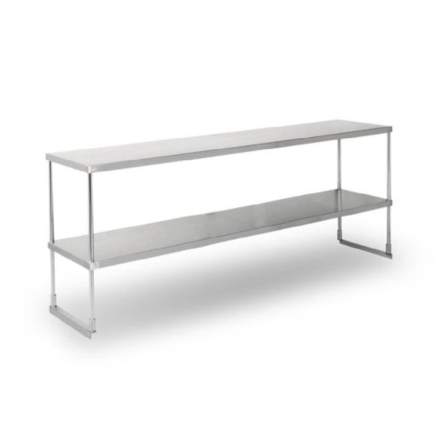 Steel Works Stainless SWDOS-1672 Over Shelf Double Tier 18ga/430 Stainless Steel