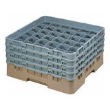 Cambro 36S800184 Camrack® Glass Rack With (4) Soft Gray Extenders Full Size