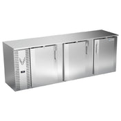Victory VBBN94HC-S - Back Bar Refrigerator, Two-section, 94"W X 26-1/8"D X 34"H