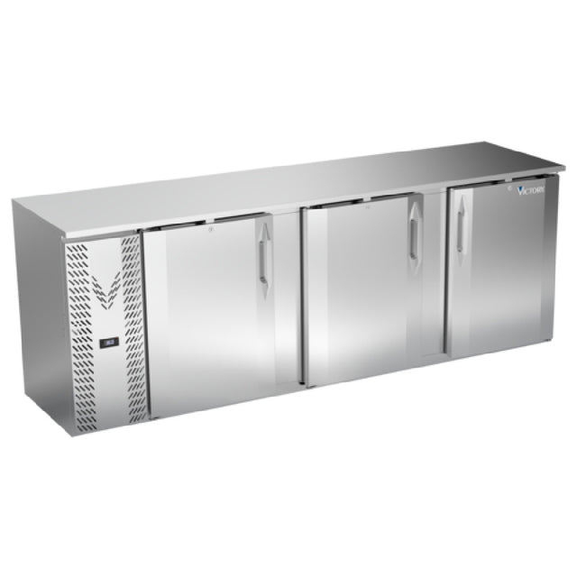 Victory VBBN94HC-S - Back Bar Refrigerator, Two-section, 94"W X 26-1/8"D X 34"H