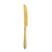 1880 Hospitality T017KDEF - Mascagni Dessert Knife, 8.25", Brush Gold