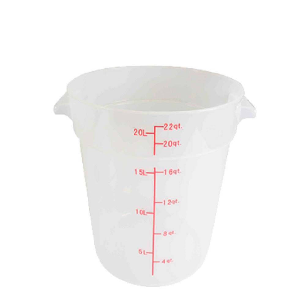 Thunder Group PLRFT322TL Food Storage Container 22 Quart Round