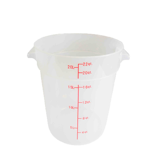 Thunder Group PLRFT322TL Food Storage Container 22 Quart Round