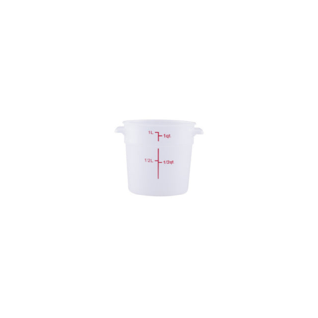 CAC China FS2P-1T Food Storage Container 1 Qt. Round