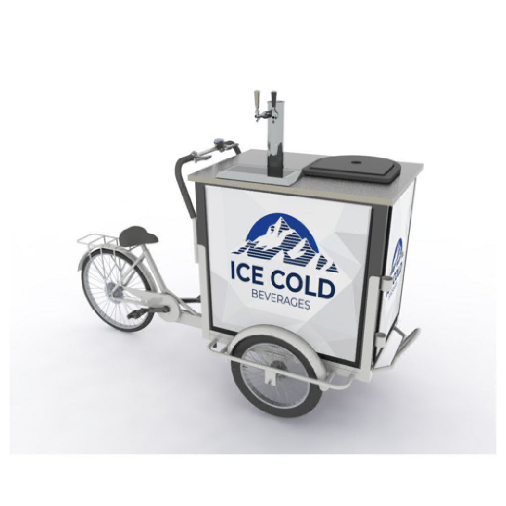 Iowa Rotocast Plastics Inc. 731073 Draft Trike Front Load (2) 1/6 Keg Capacity