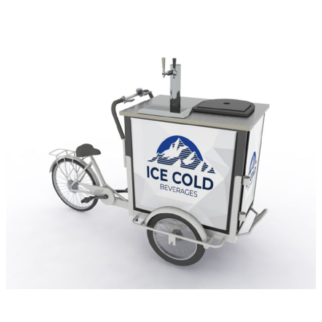 Iowa Rotocast Plastics Inc. 731073 Draft Trike Front Load (2) 1/6 Keg Capacity