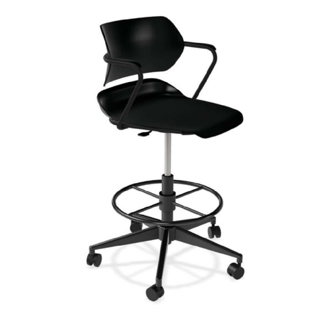 Forbes Industries AS015A14H## Acton® Caster Base Task Stool Non-upholstered Arms With Arm Caps